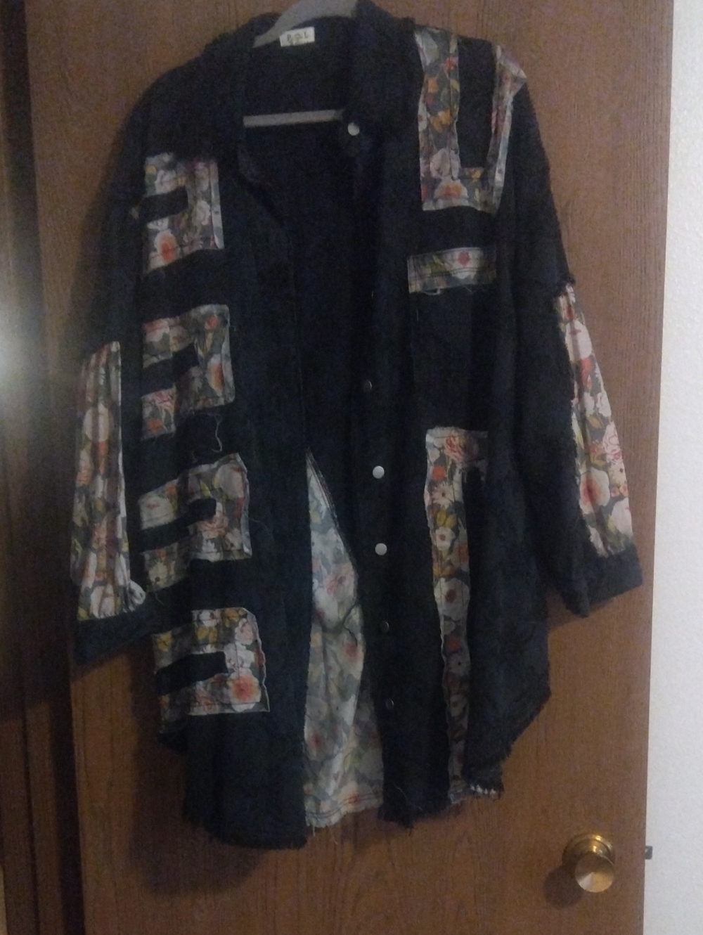 POL Jacket, Black And White, Size Small, Oversized